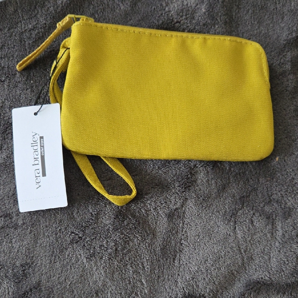 Vera Bradley Mustard Wristlet Clutch